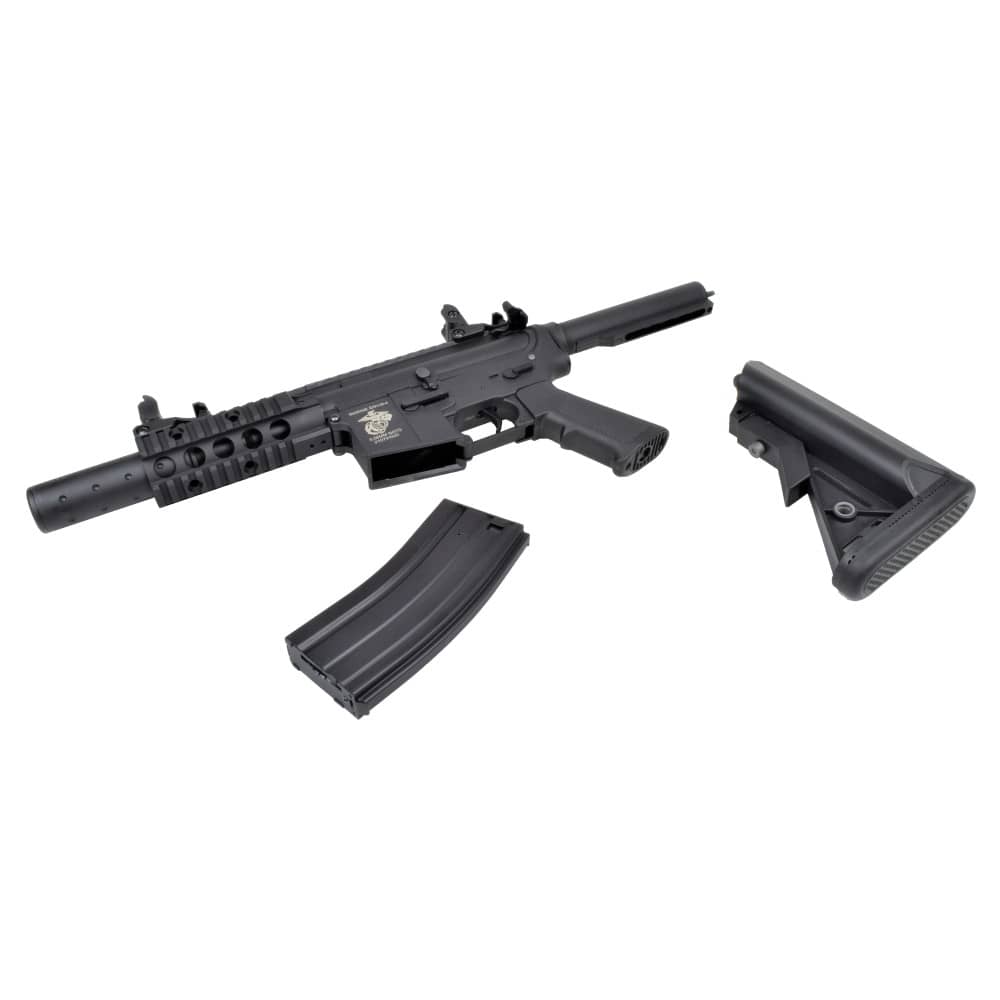 Imagen de Rifle Eléctrico M4 5" Negro diboys (1171) parte de nuestra colección en Espadas y más, sitio oficial.