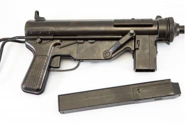 Imagen de AMETRALLADORA M3 CALIBRE .45 "GREASE GUN" USA 1942 (2ªGM) 1313 parte de nuestra colección en Espadas y más, sitio oficial.