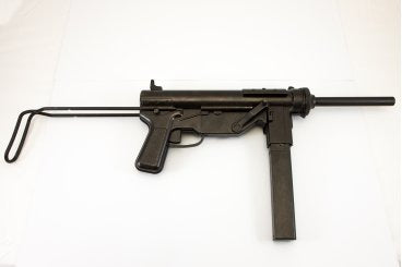 Imagen de AMETRALLADORA M3 CALIBRE .45 "GREASE GUN" USA 1942 (2ªGM) 1313 parte de nuestra colección en Espadas y más, sitio oficial.