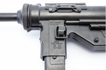Imagen de AMETRALLADORA M3 CALIBRE .45 "GREASE GUN" USA 1942 (2ªGM) 1313 parte de nuestra colección en Espadas y más, sitio oficial.