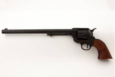 Imagen de Revólver CAL .45 Peacemaker 12", USA 1873, 7303 Réplica no funcional parte de nuestra colección en Espadas y más, sitio oficial.