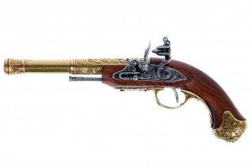 Pistola de chispa (Zurda), India S.XVIII., 1296 Réplica no funcional