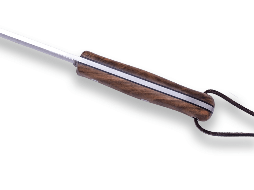 Imagen de Cuchillo Bushcraft Y Supervivencia Joker Bs9 Trampero. Acero Sandvik 14C28N, Mango Madera De Nogal, Hoja 10 Cm. Con Funda Vaquetilla. CN113 parte de nuestra colección en Espadas y más, sitio oficial.