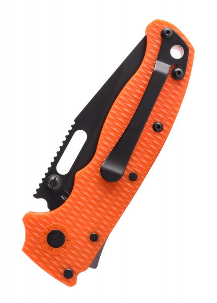 Cuchillo Pocket Demko AD20.5 Clip Point, Naranja, DLC - DK-AD20-5-C-OR DLC - Espadas y Más