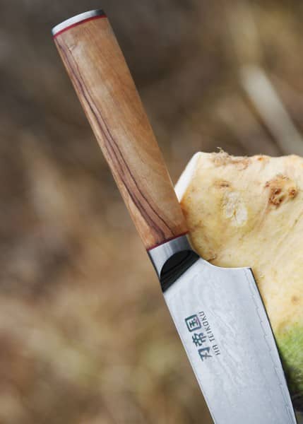 Cuchillo Chef , 16,5 cm Longitud de la hoja, acero de Damasco KR-DCK-OK6 - Espadas y Más