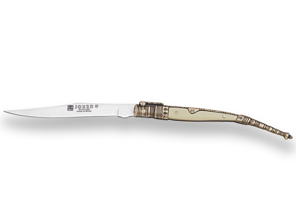 ESTILETE DECORADO PUÑO ZAMAK HOJA 8.5 CM N107D - Espadas y Más