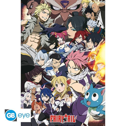 FAIRY TAIL - Poster "Fairy Tail VS other guilds" (91.5x61) - Espadas y Más