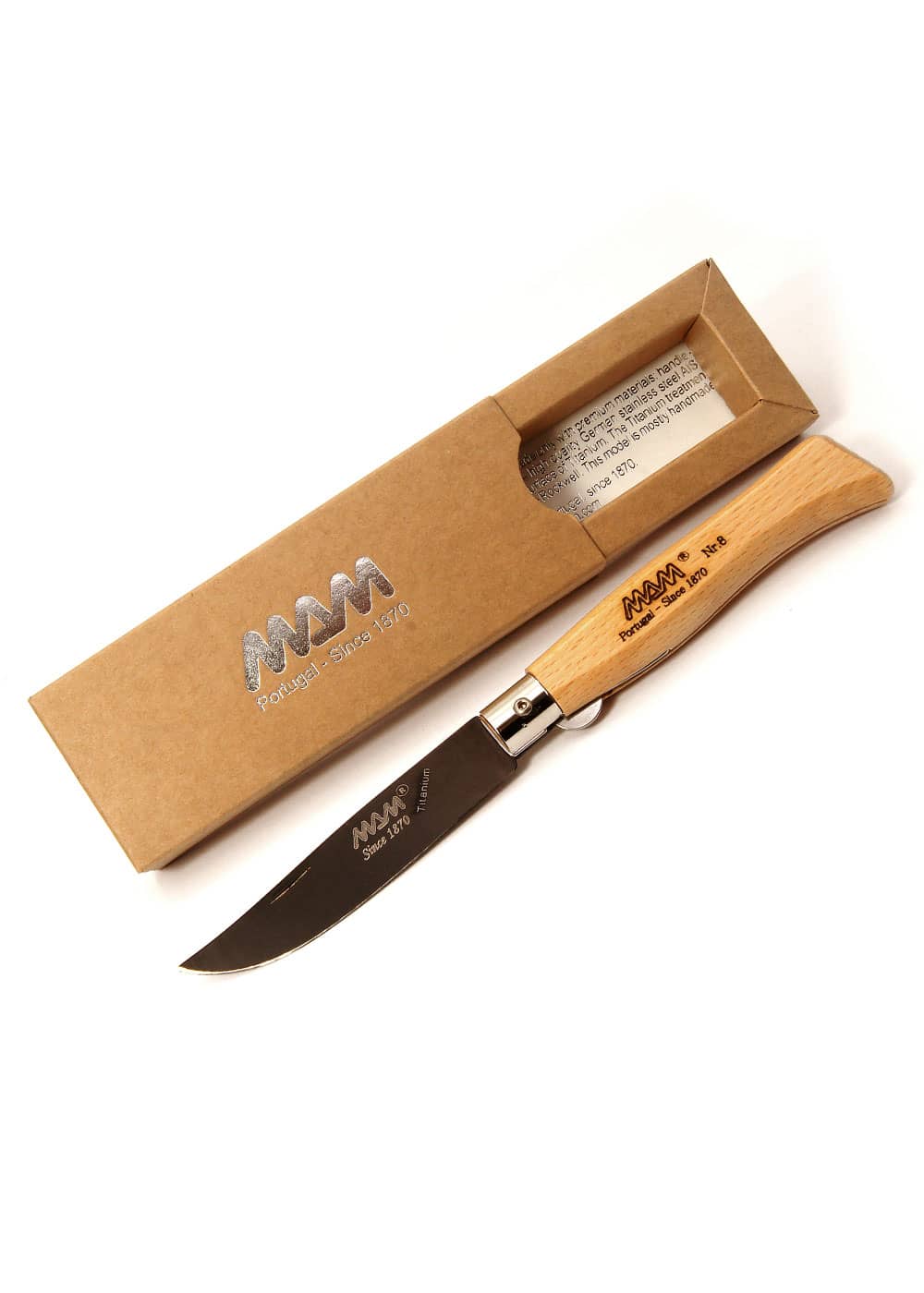 Navaja Douro con hoja de titanio bronce o negro 2084 - Espadas y Más