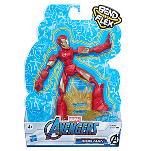 Figura Bend and Flex Iron Man Vengadores Avengers Marvel - Espadas y Más