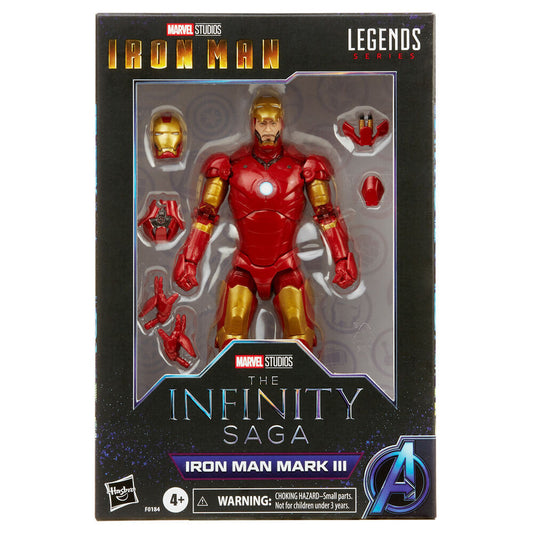 Figura Iron Man Mark II Iron Man The Infinity Saga Marvel Legends 15cm - Espadas y Más