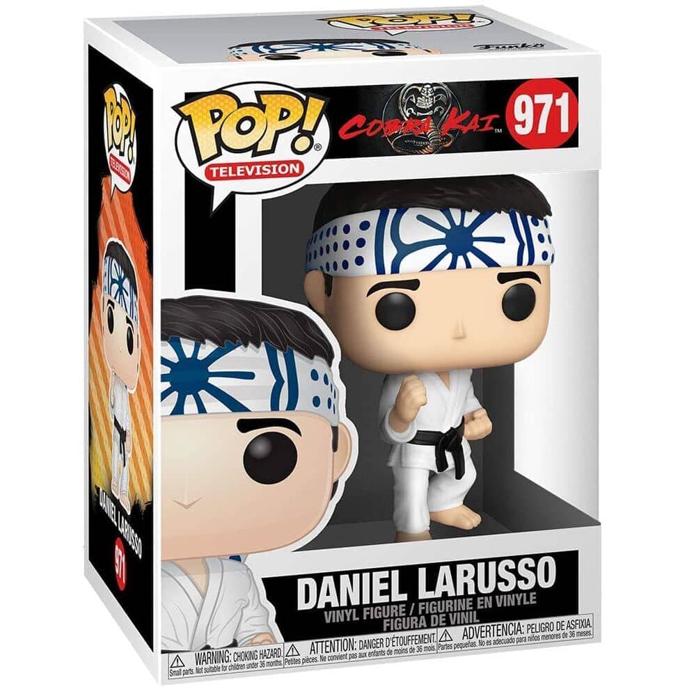 Imagen de Figura POP Cobra Kai Daniel LaRusso parte de nuestra colección en Espadas y más, sitio oficial.