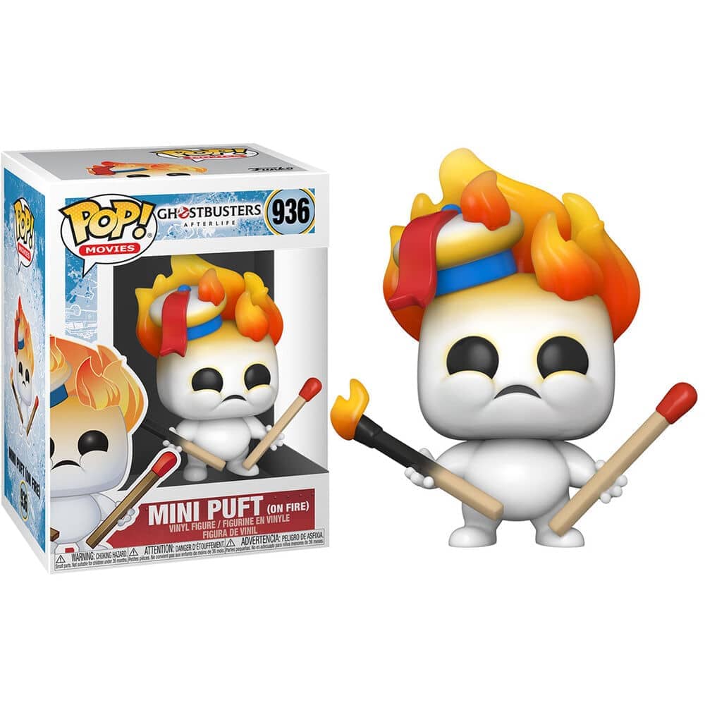 Imagen de Figura POP Ghostbuster Afterlife Mini Puft On Fire parte de nuestra colección en Espadas y más, sitio oficial.