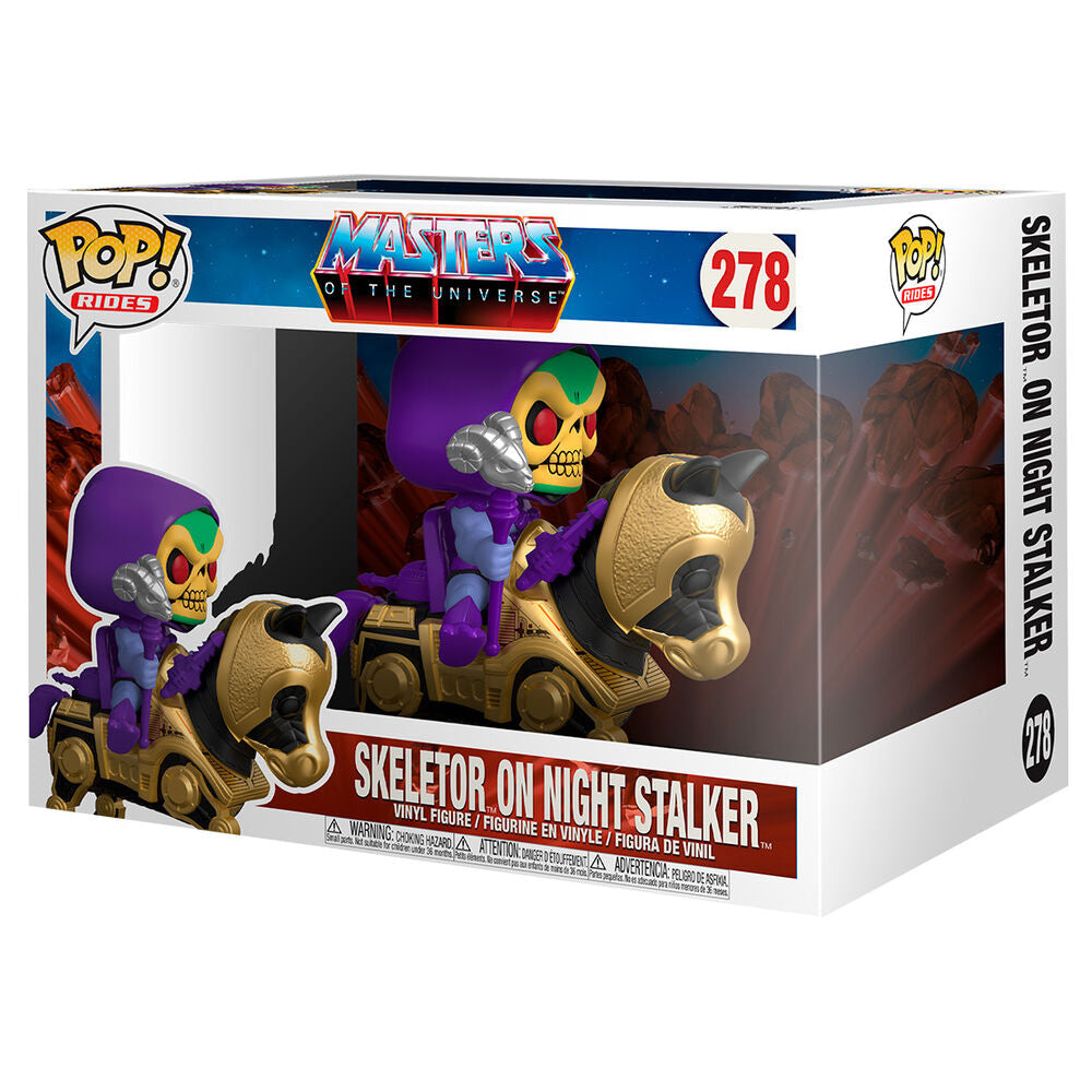 Imagen de Figura POP Masters Of The Universe Skeletor with Night Stalker parte de nuestra colección en Espadas y más, sitio oficial.
