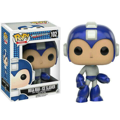 Imagen de Figura POP Mega Man Ice Slasher Exclusive parte de nuestra colección en Espadas y más, sitio oficial.