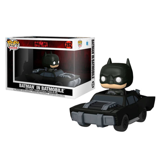 Figura POP Ride Movies DC Comics The Batman Batman in Batmobile - Espadas y Más