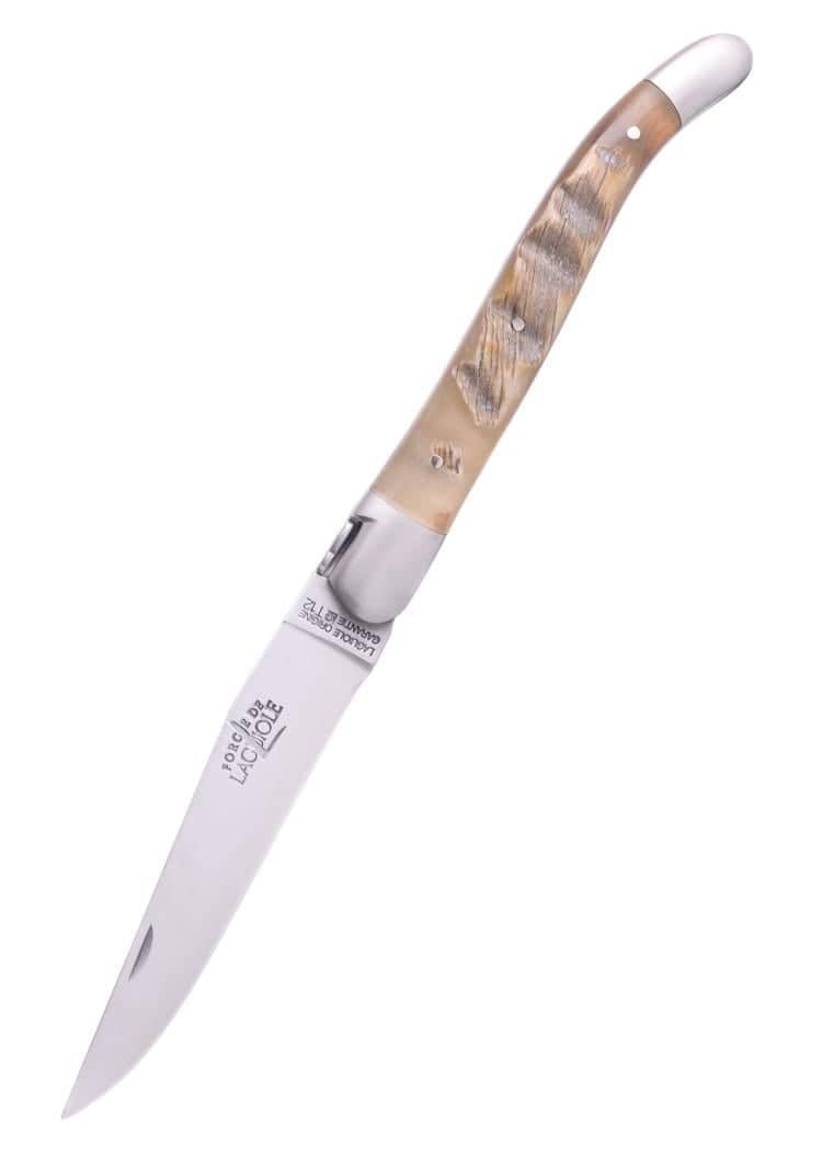 FL-1211-INBESAT Navaja Laguiole, cuerno de carnero, inox, mate - Espadas y Más