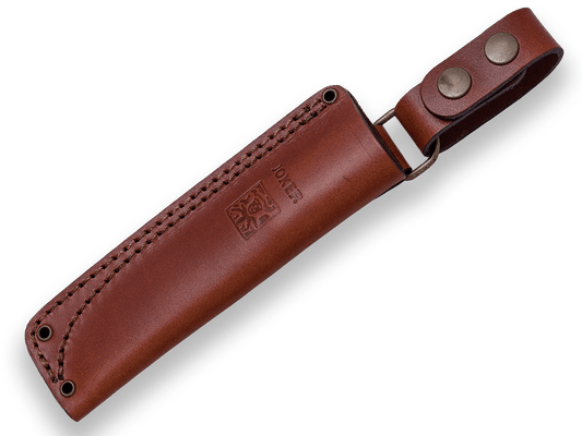 CUCHILLO BUSHCRAFT Y SUPERVIVENCIA JOKER EMBER SCANDI EN NOGAL CN122 - Espadas y Más