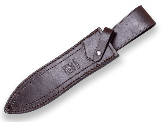 Imagen de Cuchillo De Remate Joker Jabalí, Puño En Asta Ciervo Y Hoja De Doble Filo De 25 Cm. Acero Mova 1.4116. Funda Vaquetilla. CC110 parte de nuestra colección en Espadas y más, sitio oficial.