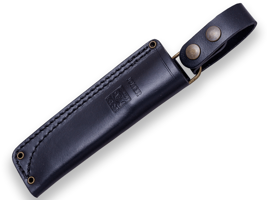 CUCHILLO BUSHCRAFT Y SUPERVIVENCIA JOKER EMBER FLAT MANGO DE MICARTA CANVAS NEGRA CM123 - Espadas y Más