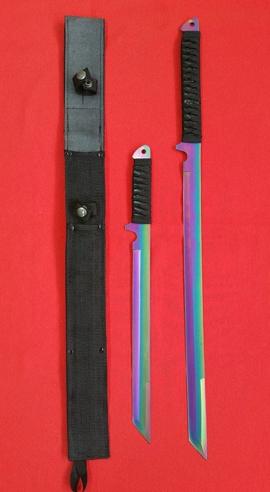 Imagen de Pareja De Machetes Raimbow H0128C parte de nuestra colección en Espadas y más, sitio oficial.