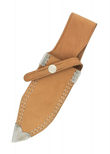 Cuchillo de caza Nyala con hoja de punta caída y mango laminar de cuero HN-KH2513 - Espadas y Más