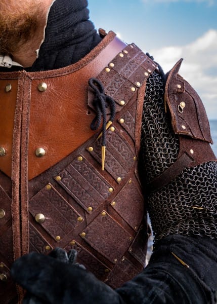 Armadura Woodsman LARP Armour, Piel de gamuza, Negro o Marrón IF-105101 - Espadas y Más
