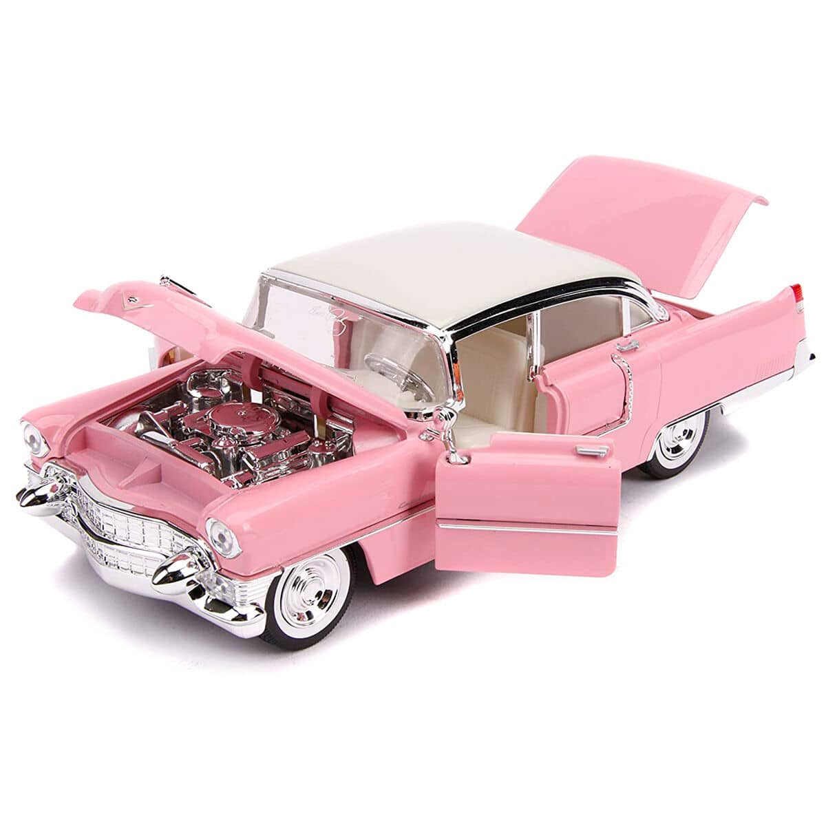 Set figura + coche metal Cadillac Fleetwood 1955 Elvis Presley - Espadas y Más