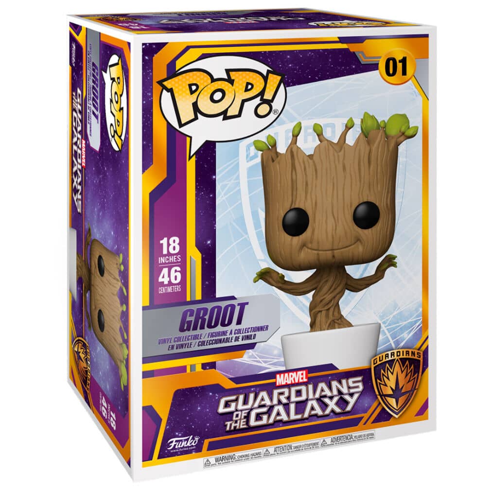 Figura POP Marvel Guardians of the Galaxy Dancing Groot 45cm - Espadas y Más