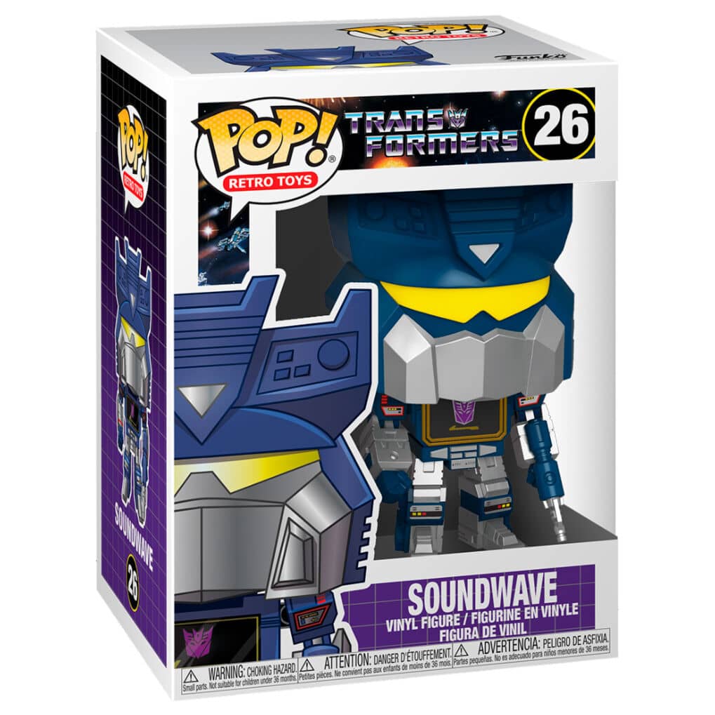 Figura POP Transformers Soundwave - Espadas y Más
