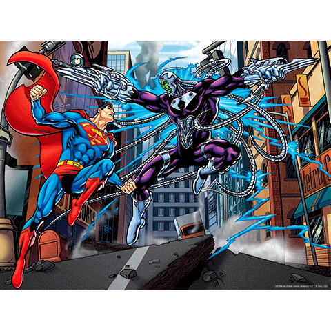 Puzzle lenticular Superman vs Braniac DC Comics 500pzs - Espadas y Más