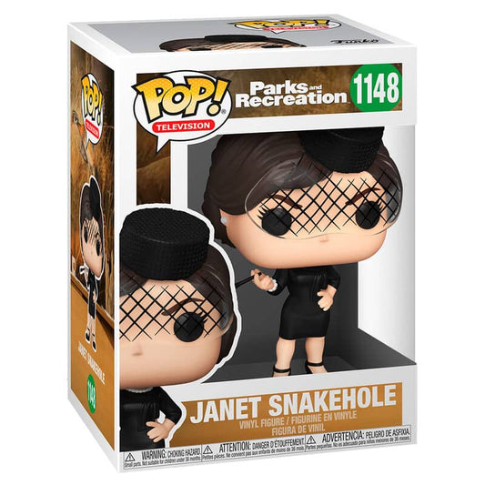 Imagen de Figura POP Parks and Rec Janet Snakehole parte de nuestra colección en Espadas y más, sitio oficial.