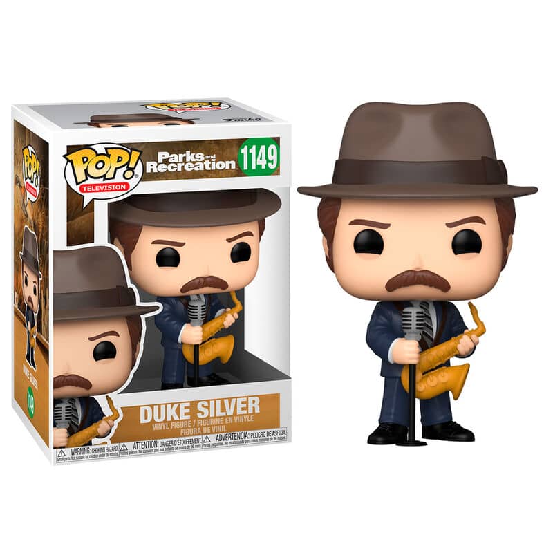 Imagen de Figura POP Parks and Rec Duke Silver parte de nuestra colección en Espadas y más, sitio oficial.