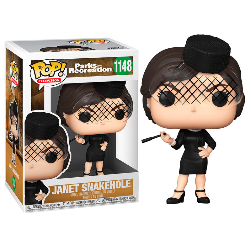 Imagen de Figura POP Parks and Rec Janet Snakehole parte de nuestra colección en Espadas y más, sitio oficial.