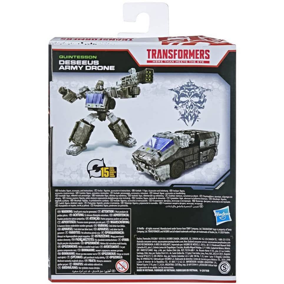 Figura Deseeus Army Drone War for Cybertron Transformers - Espadas y Más