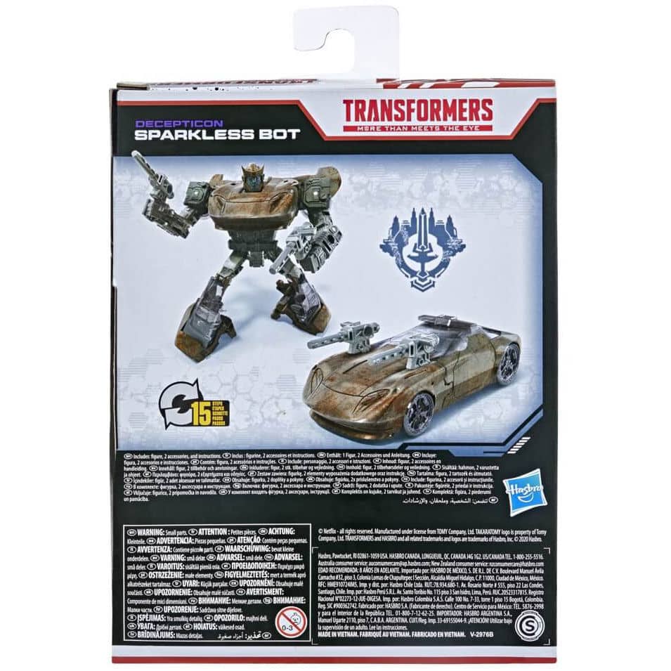 Figura Sparkless Bot War for Cybertron Transformers - Espadas y Más