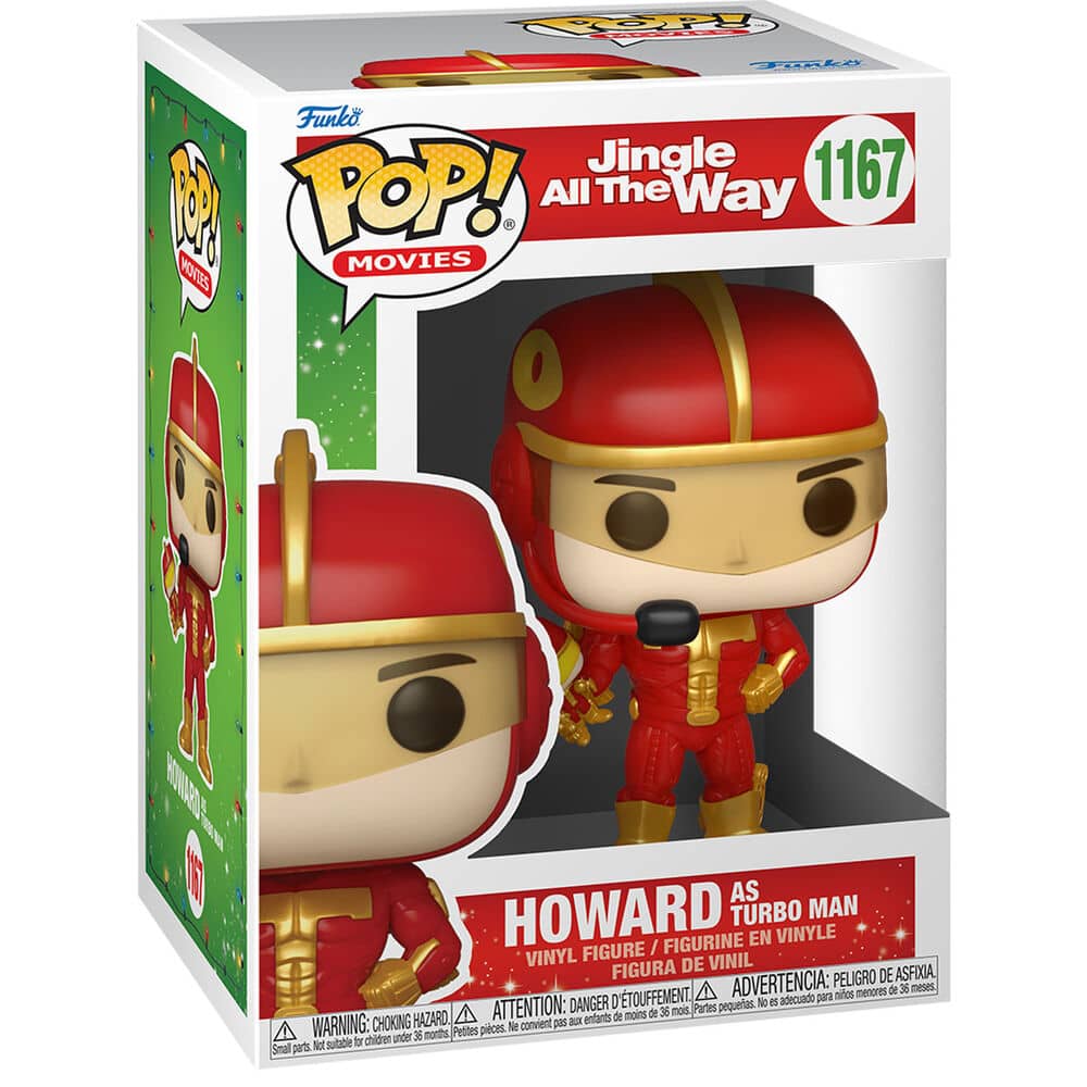 Imagen de Figura POP Jingle All The Way Howard as Turbo Man parte de nuestra colección en Espadas y más, sitio oficial.