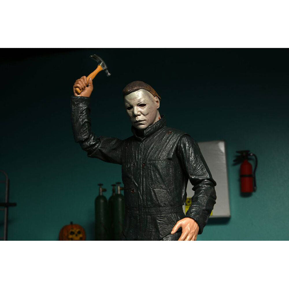 Blister 2 figuras Ultimate Michael Myers + DR Loomis Scale Action Halloween 2 18cm - Espadas y Más