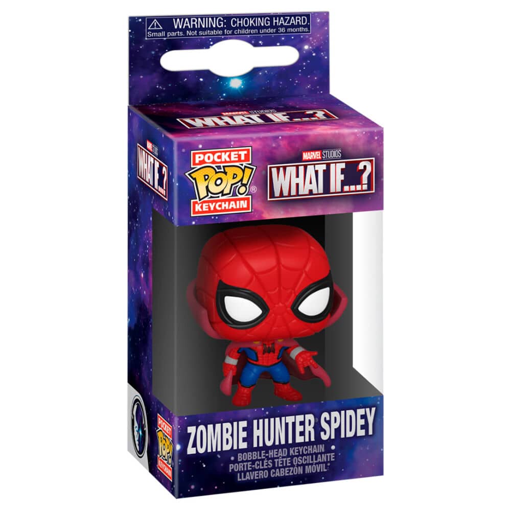 Llavero Pocket POP Marvel What If Zombie Spiderman - Espadas y Más