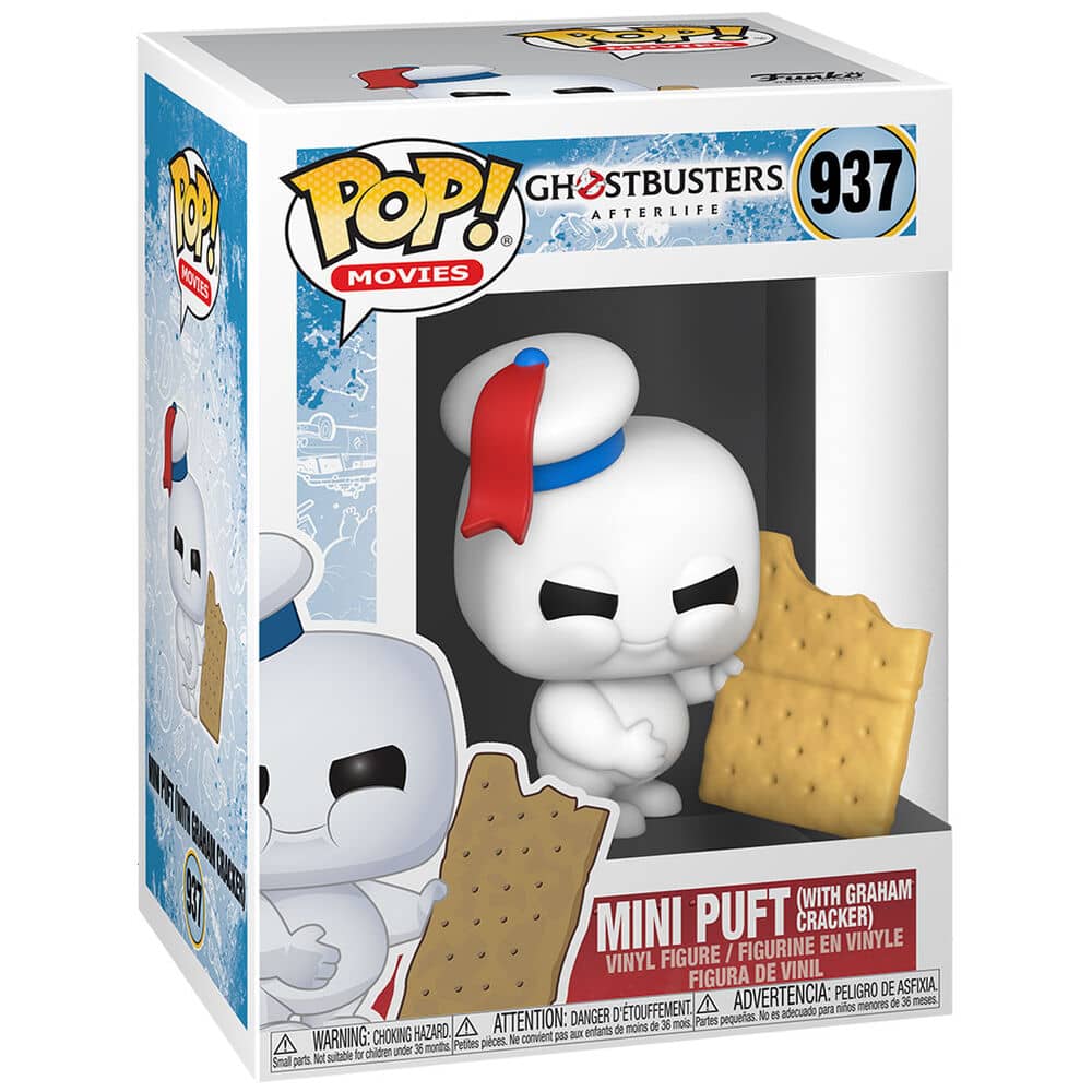 Figura POP Ghostbuster Afterlife Mini Puft With Graham Cracker - Espadas y Más