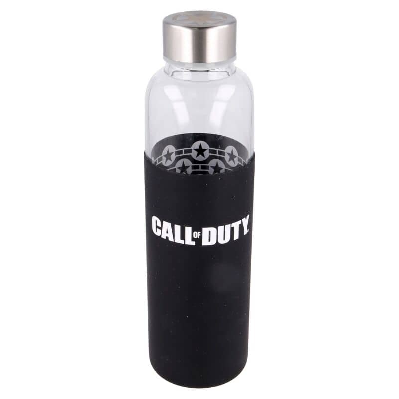 Botella cristal Call Of Duty funda silicona 585ml - Espadas y Más