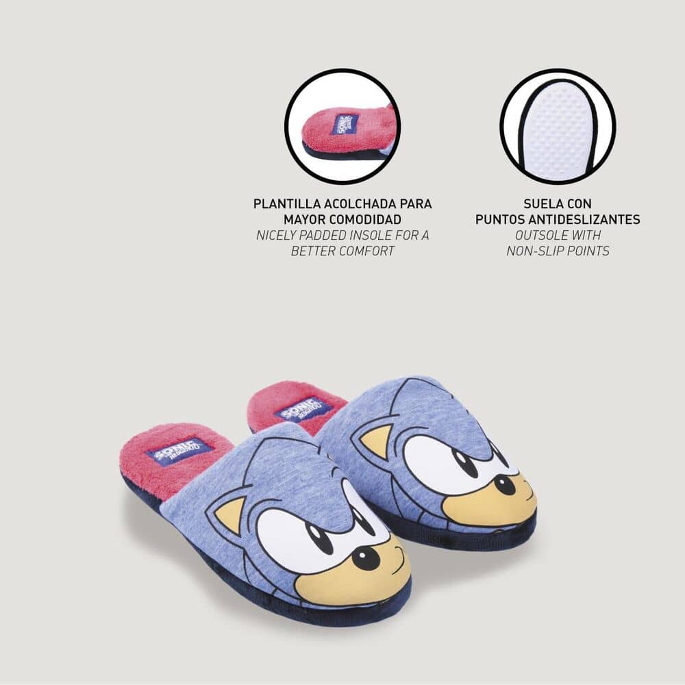 Pantuflas Sonic The Hedgehog - Espadas y Más