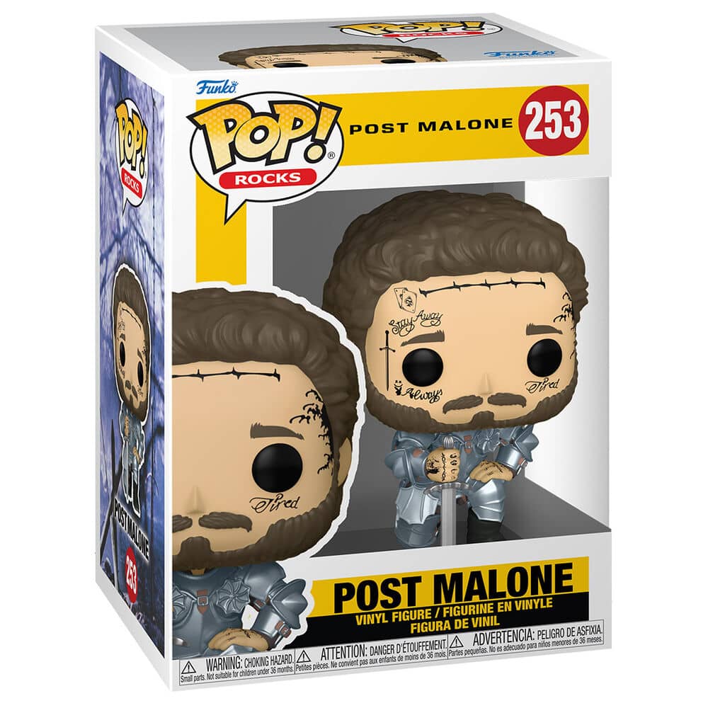 Imagen de Figura POP Rocks Knight Post Malone parte de nuestra colección en Espadas y más, sitio oficial.