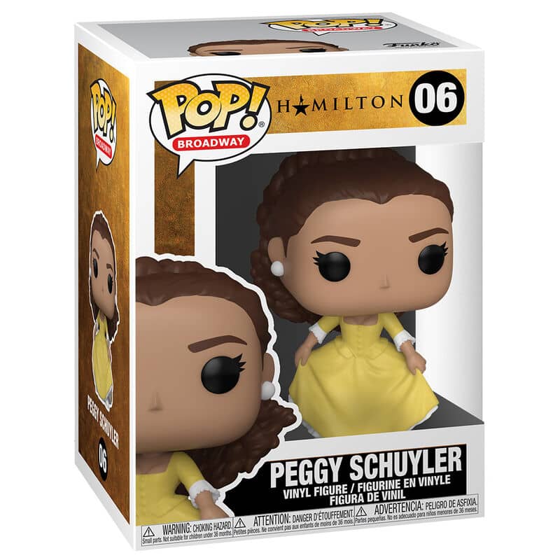 Imagen de Figura Pop Hamilton Peggy Schuyler parte de nuestra colección en Espadas y más, sitio oficial.