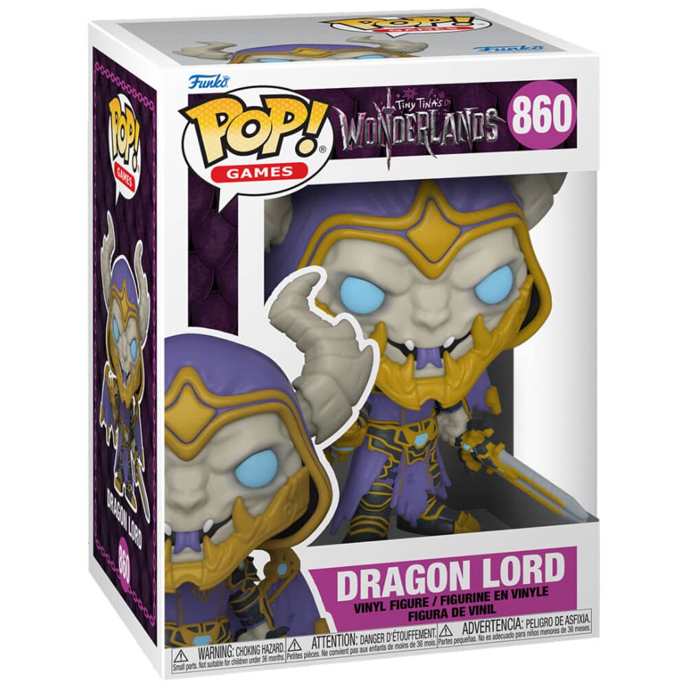 Imagen de Figura POP Wonderland Tiny Tinas Dragon Lord parte de nuestra colección en Espadas y más, sitio oficial.