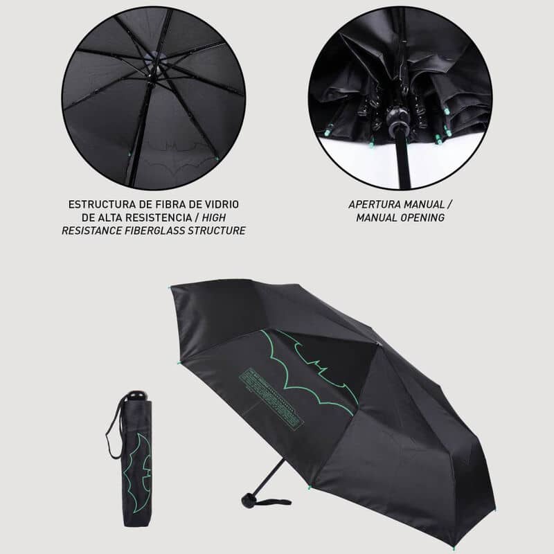 Paraguas manual plegable Batman DC Comics 53cm - Espadas y Más