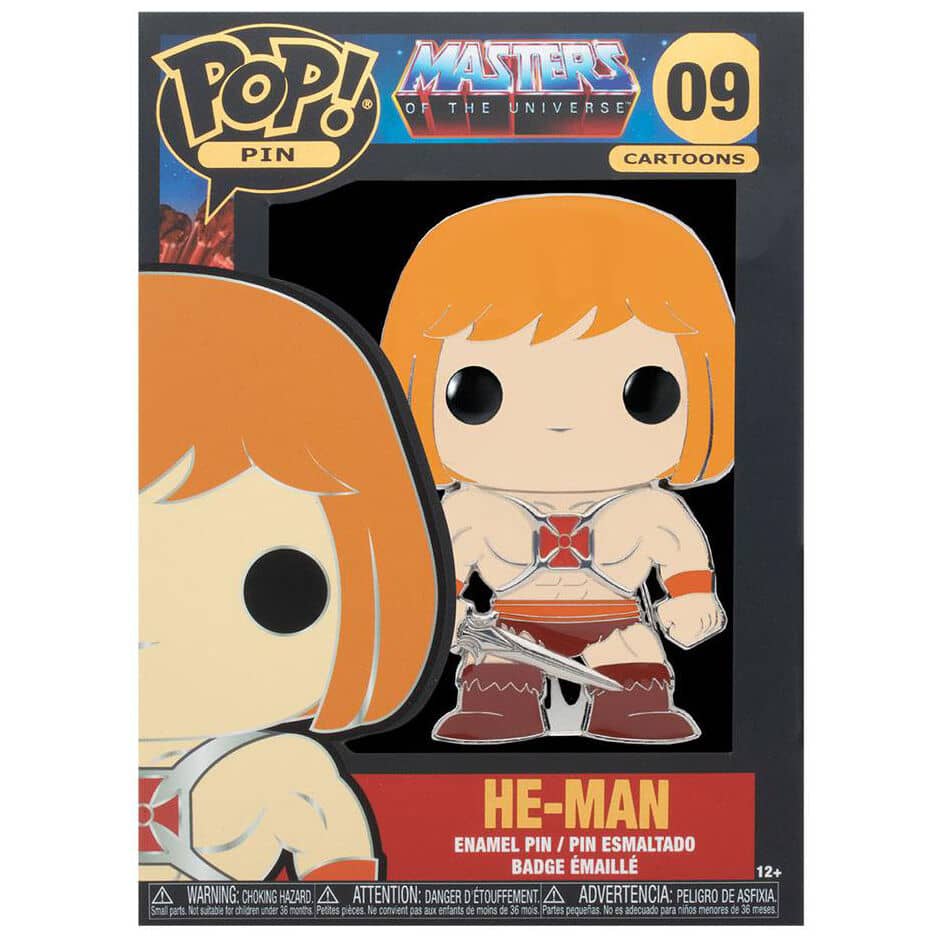 Imagen de POP Pin Master of the Universe He-Man 10cm 11 + 1 Chase parte de nuestra colección en Espadas y más, sitio oficial.