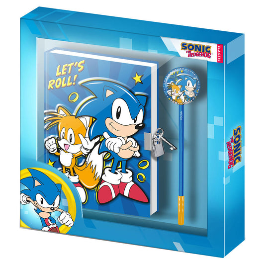 Imagenes del producto Set diario + boligrafo Lets Roll Sonic The Hedgehog
