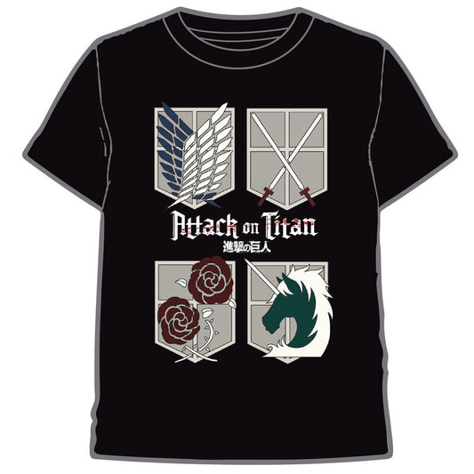 Imagenes del producto Camiseta Logos Attack on Titan adulto