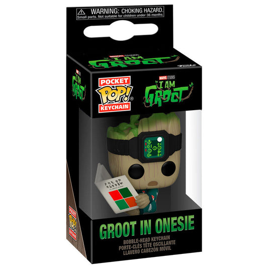 Imagenes del producto Llavero Pocket POP Marvel I am Groot - Groot with Onesie