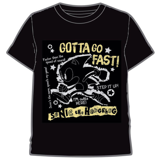 Imagenes del producto Camiseta Go Fast Sonic The Hedgehog adulto